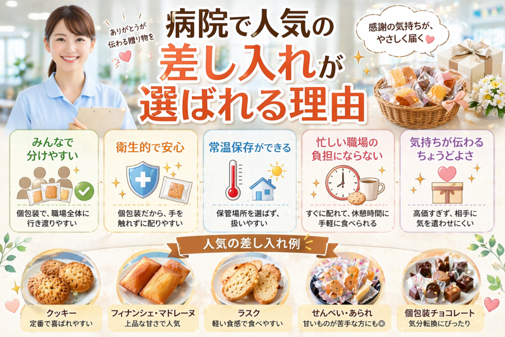 病院で人気の差し入れが選ばれる理由